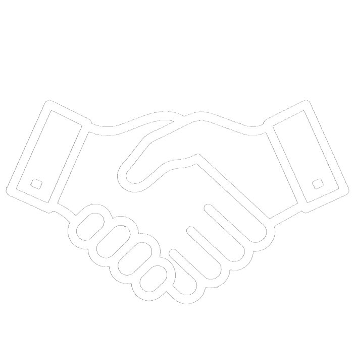 Handschlag-Icon als Symbol für unseren Rundum-Service rund ums Catering in Hamburg.